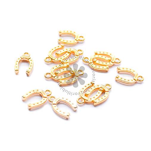 Komponenty - (4887) Prívesok Podkova, 15x9 mm - 1 ks - 17818482_