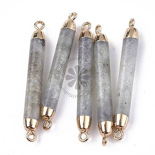 Minerály - (4920) Labradorit spojovníky, 45×5 mm - 1 ks - 17818613_