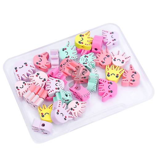 Korálky - (7221) Krabička s chobotničkami - 1 ks - 17819423_