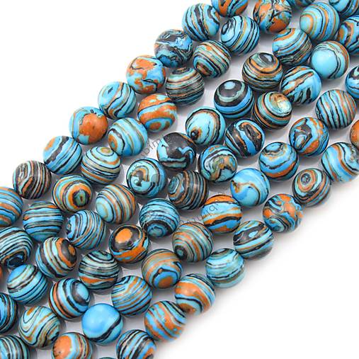 Minerály - (3322) Farebný malachit, 6 mm - 1 ks - 17820544_