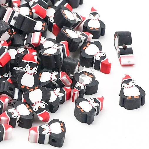 Korálky - (3325) FIMO korálka Vianoce, 12 mm - 1 ks - 17820552_