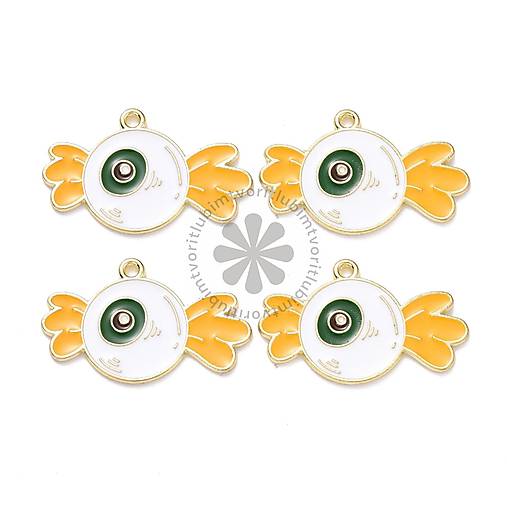 Komponenty - (6046) Halloween prívesok - cukrík, 16x26 mm - 1 ks - 17820598_