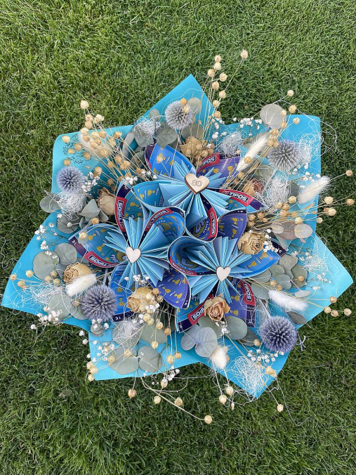 Dekorácie - Kytica zo žrebov - 17818050_