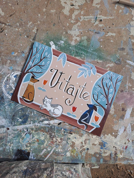 Tabuľky - Tabuľka VITAJTE - 17821046_