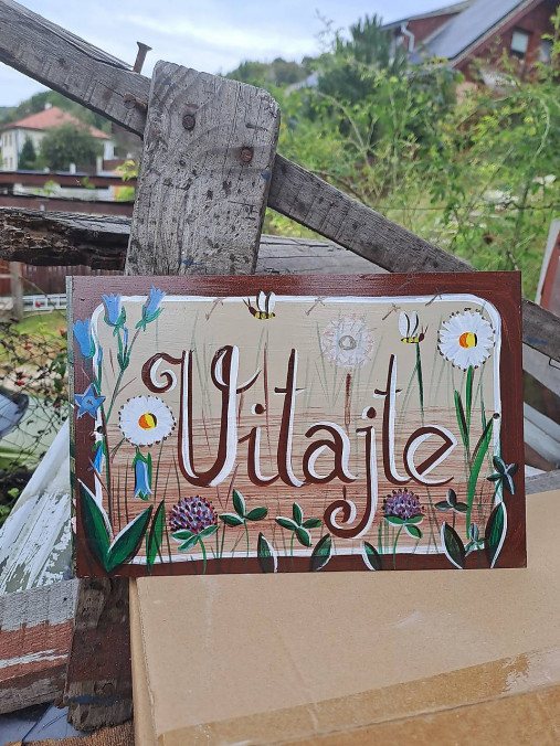 Tabuľky - Tabuľka VITAJTE - 17821089_