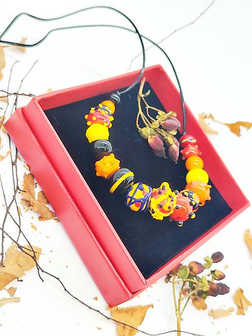 Náhrdelník „MELISA“ zo skla