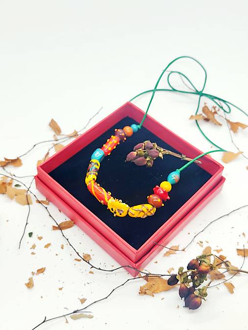 Náhrdelník „KLARISSA“ zo skla