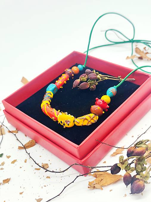 Náhrdelník „KLARISSA“ zo skla