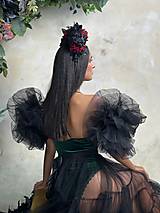 Čiapky, čelenky, klobúky - Frida čelenka "nočné tance" - 17819608_