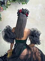 Čiapky, čelenky, klobúky - Frida čelenka "nočné tance" - 17819616_