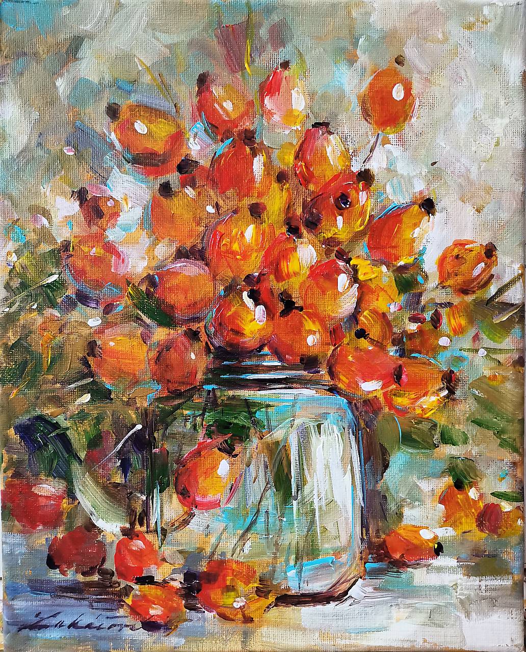 Šípky v sklenenom pohári