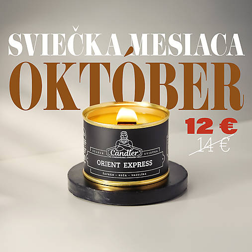 Orient Express (ZĽAVA –  Sviečka mesiaca 140g, drevený knôt)