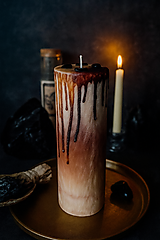 Sviečky - Rituálna sviečka Cacao Ceremónia - sprítomnenie a liečenie srdca - 17820468_