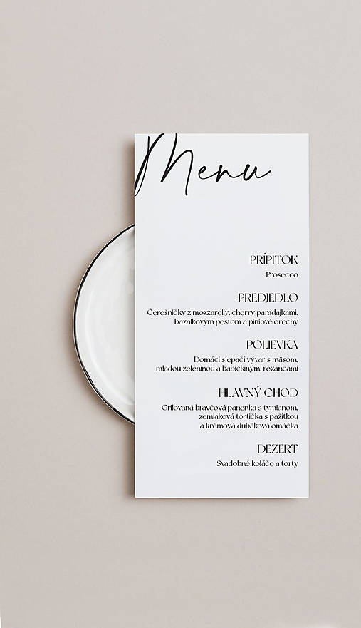 Papiernictvo - Menu, Simple - 17821284_