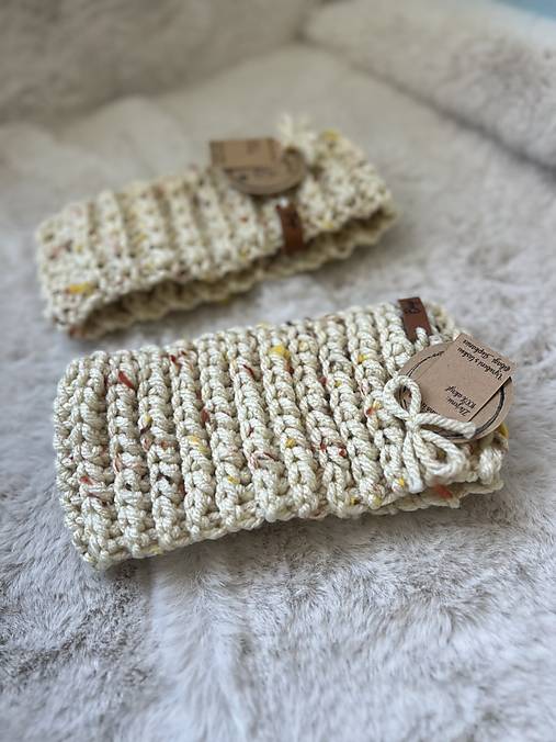 Ručne háčkovaná čelenka (100%akryl)