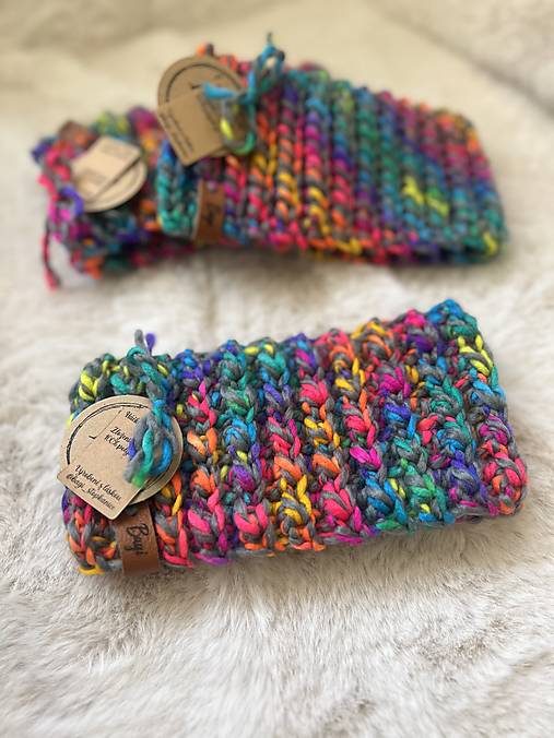 Ručne háčkovaná čelenka (100%polyakryl)