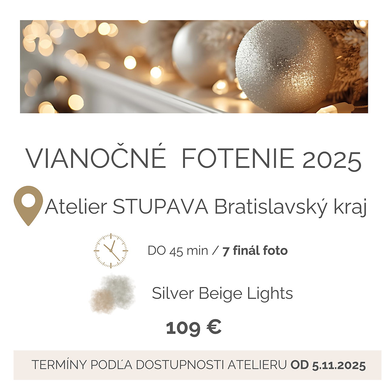 Vianočné fotenie 2025 Bratislavský Kraj