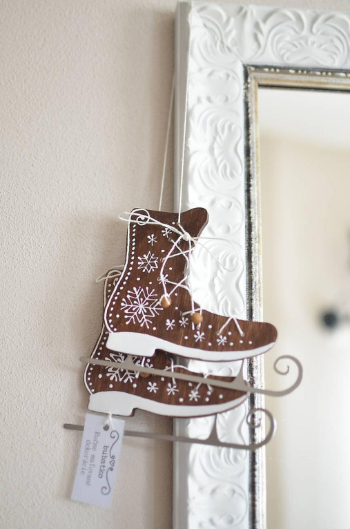 Dekorácie - Korčule - Kolekcia Slovenské Vianoce - 17823691_