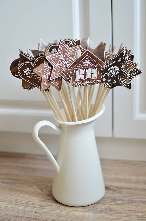 Dekorácie - Vianočný zápich Kolekcia Slovenské Vianoce - 17823773_