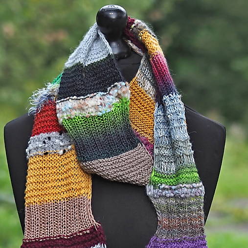 Šály a nákrčníky - RUČNĚ PLETENÝ ŠÁL - ALEXA - 17823211_