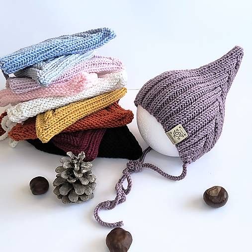 Detské čiapky - SKLaDoM PiXie merino čepček škriatok 1-2 roky - 17822390_