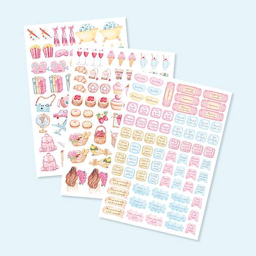 Papier - Balíček nálepiek pre radosť - 17823140_