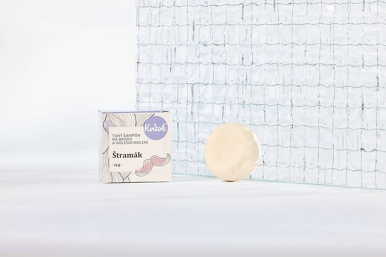 Tuhý šampón na bradu a holenie Kvitok Štramák (25 g)