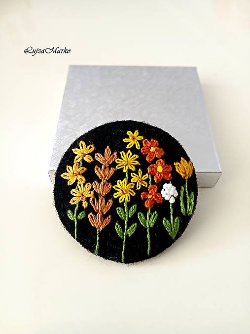 Brošne - Brošnička lúčne kvety - 17823757_