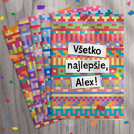 Papiernictvo - Pohľadnica chaos (indiánske vzory) - 17824545_