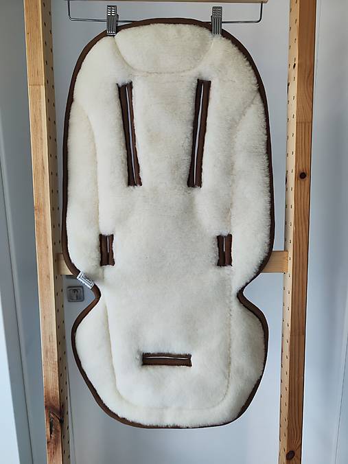 Detský textil - Podložka do Venicci Claro 100% Merino top super wash Natural Bodka béžová  - 17826371_