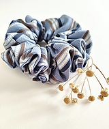  - Basic MAXI scrunchie (Modrá) - 17826546_