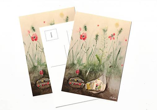 Papier - Pohľadnica "jeseň v podzemí" - 17827030_