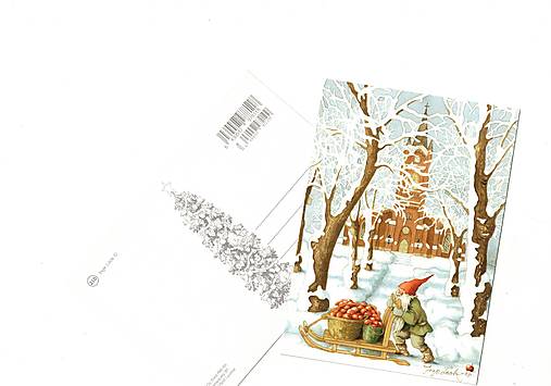 Papier - Pohľadnica "jabĺčka" - 17827092_