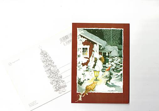 Papier - Pohľadnica "chladná noc" - 17827095_