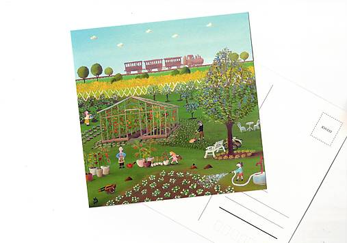 Papier - Pohľadnica "paradajkový kráľ" - 17827165_