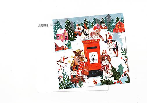 Papier - Pohľadnica - dogovianoce - 17827169_