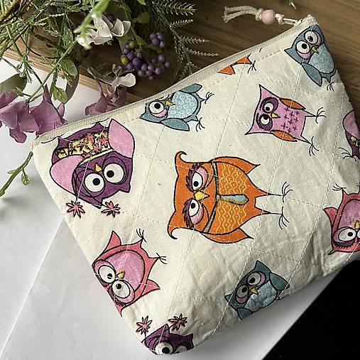 Taštičky - Taštička na drobnosti - sovičková - 17827284_