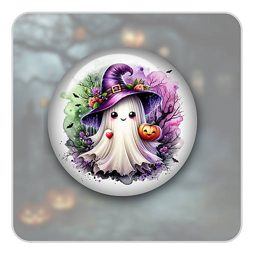 Brošne - Odznak - Duch Halloween 01 - 17824959_