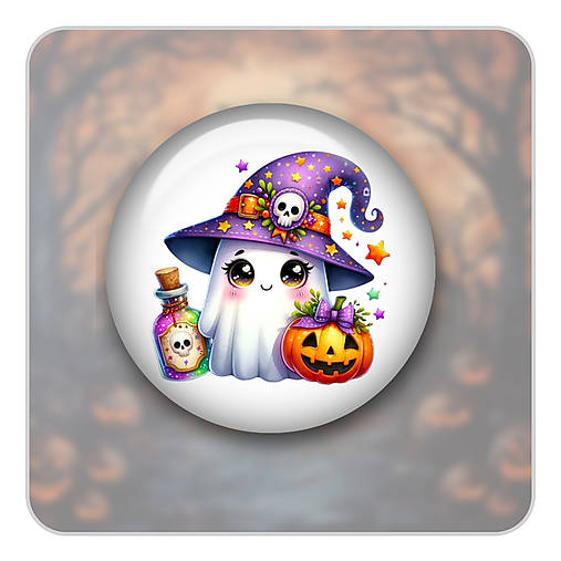 Brošne - Odznak - Duch Halloween 03 - 17824961_