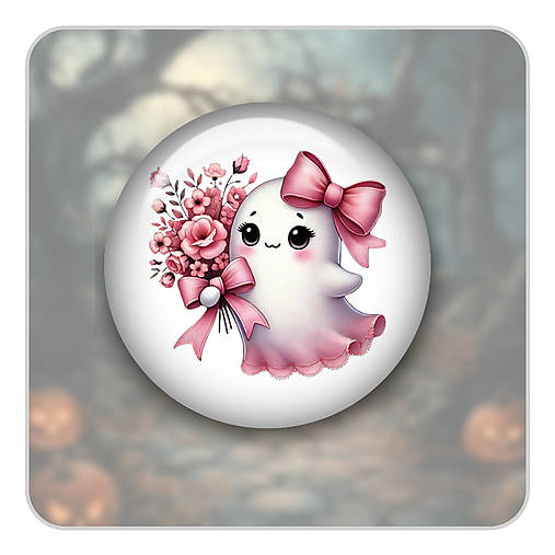 Brošne - Odznak - Duch Halloween 04 - 17824962_