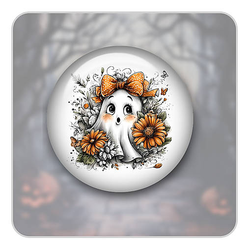 Brošne - Odznak - Duch Halloween 05 - 17824963_