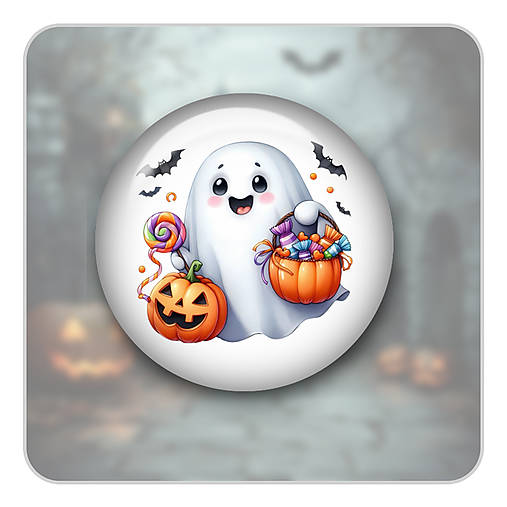 Brošne - Odznak - Duch Halloween 08 - 17824966_