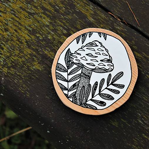 Magnetky - MAGNETKA Lesný hríbik - 17825521_