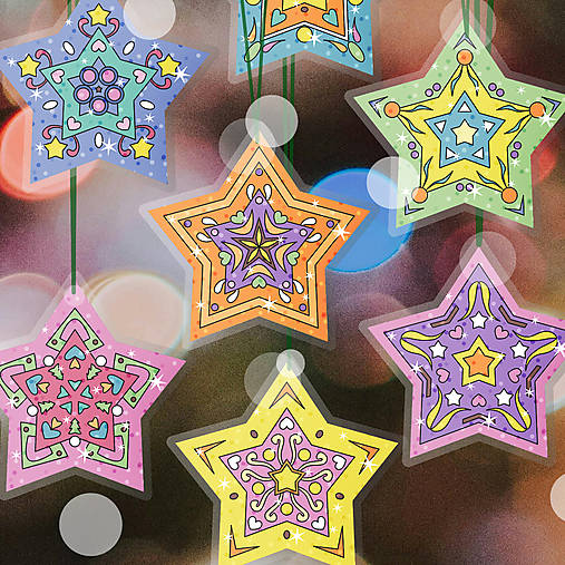 Dekorácie - Vianočná ozdoba čarovná hviezdička  - 17826703_