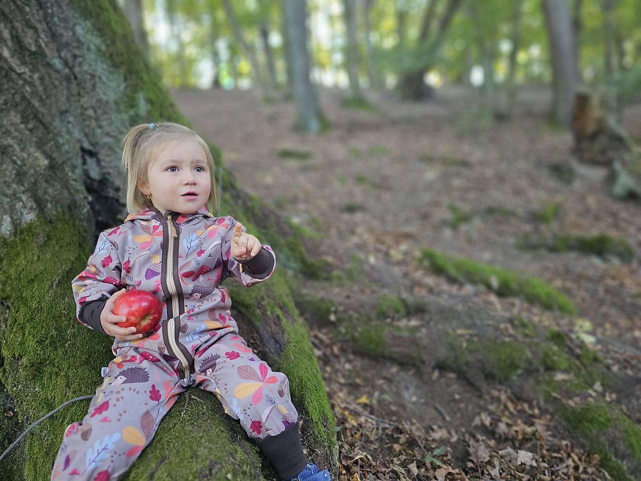 Softshellový overal "jesenný les" (86-92)