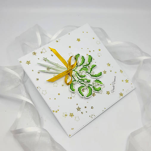 Papiernictvo - Vianočné imelo - pozdrav - 17828601_