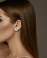 Náušnice - Perlové náušnice Kvety (Malé) - 17831831_