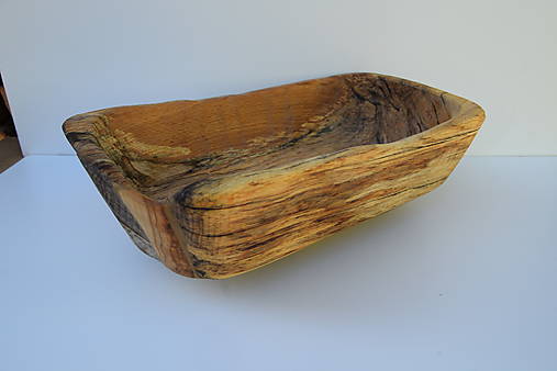 Nádoby - Miska z buka 1, dlabaná ( spalted wood ) - 17829603_