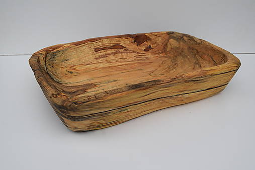 Nádoby - Miska z buka 2, dlabaná ( spalted wood ) - 17829619_