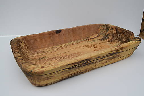 Nádoby - Miska z buka 4, dlabaná ( spalted wood ) - 17829668_